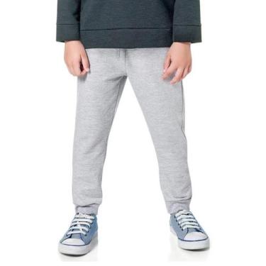 Imagem de Calça Moletom Bebe Infantil flanelado 1 a 3 anos Cinza inverno Uniform