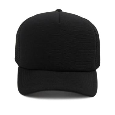 Imagem de Boné Trucker Liso Aba Curva Com Regulagem de Rendinha-Unissex