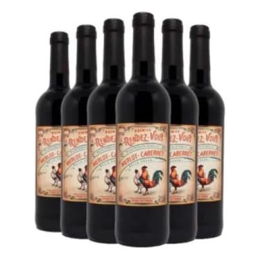 Imagem de Caixa com 6 vinhos Rendez Vous Merlot-Cabernet 750 ml