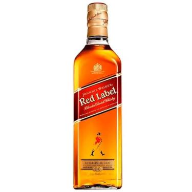 Imagem de Johnnie Walker Red Label, Whisky Escocês, 1 Litro, Sabor Tradicional, Caixa com 12 Unidades, Escócia, Teor Alcoólico 40%