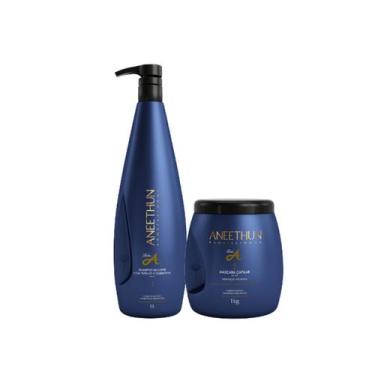 Imagem de Kit Aneethun Linha A - Shampoo 1L + Máscara 1kg
