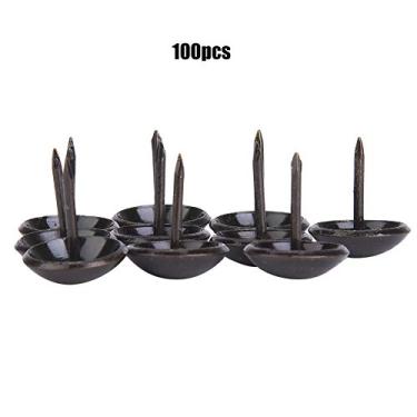 Imagem de AYNEFY Ferramenta de Rebite Retro Cabeça Redonda Acessórios de Móveis Decorativos Espessados ​​com Ponto de Perfuração Adequado para sofá Cesta Artesanato Caixa de Joias Armário de Vinho Porta de