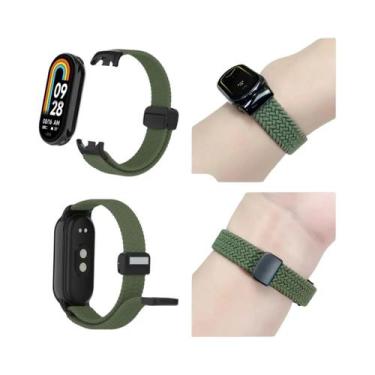 Imagem de Pulseira De Nylon Trançada Para Xiaomi Band 8 Com Fecho Magnético, Lux