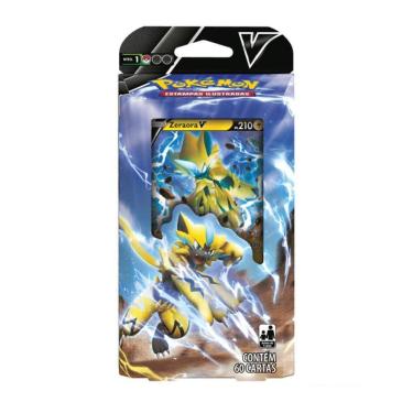 Imagem de Pokemon Deck De Batalha V Zeraora V - 003 60 Cartas Copag