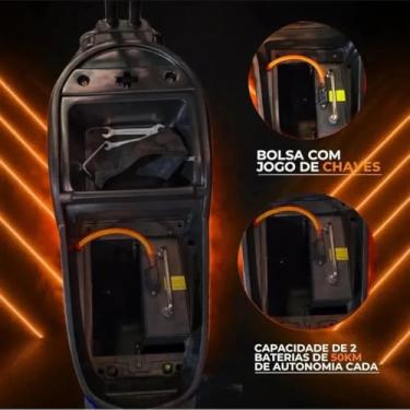 Imagem de SCOOTER MOTO BICICLETA ELETRICA M8 X12 1000W AUTOPROPELIDA 32KM ADULTO