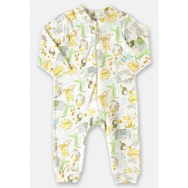 Imagem de Macacão Bebê Menino Manga Longa Estampado Safari Up Baby-Masculino