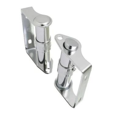 Imagem de 2X Puxador Vitro Cromado 80Mm Punho Centro Para Janela