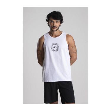 Imagem de Camiseta Regata Cavada Maresia Fiber Branco Masculino Adulto Ref. 10382819-Masculino