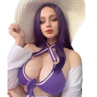 Imagem de Minoktey Feminino Peitoral de Silicone, Peitos Falsos, Formas de Seios Falsos, Copo Bi, Placas de Mama, Transgênero, Cosplay (Decote Baixo) (Recorte Traseiro)