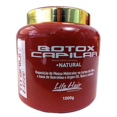 Imagem de Botox Btx Capilar de 1kg Life Hair Alisamento Para Salão de Beleza
