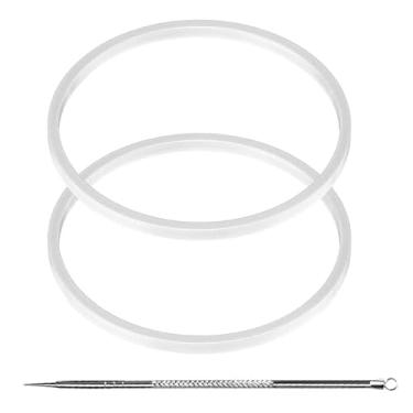 Imagem de 2 peças de reposição de vedação de vedação de borracha branca anel de vedação para liquidificador de bancada profissional Ninja BL620C BL660C BL740C BL773CCO BL770C BL780 BL780C e QB3001ss QB3000ssc