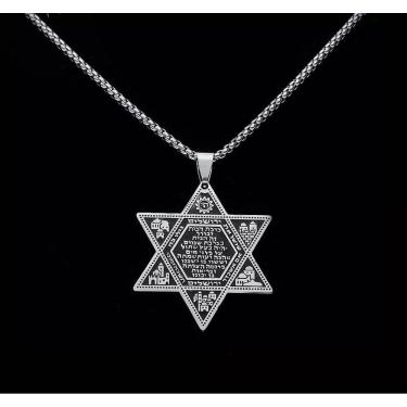 Imagem de Gargantilha/Colar/Corrente Com Pingente Estrela De Davi