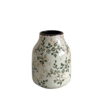 Imagem de Arranjo de vaso de cerâmica retrô moderno para sala de estar e arranjos de flores hidropônicas