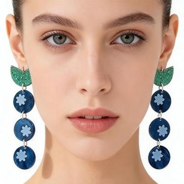 Imagem de Brincos femininos com pingente de acrílico de mirtilo, primavera, verão, férias, festa diária, joias, acessórios, presentes de Natal, presentes de amizade para mulheres, dia dos namorados, Medium