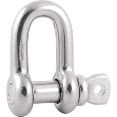 Imagem de Manilha Reta Para Cabo de Aço, 1/2", aço Inox, Vonder OstenVonder