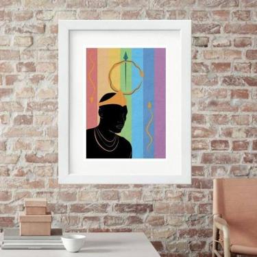 Imagem de Quadro Oxumaré Orixá - 60X48Cm