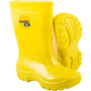 Imagem de Bota Infantil Amarela PVC com Forro Tam. 20/21 Vonder