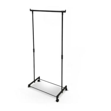 Imagem de Arara Cabideiro De Roupas Organizador Multiuso Portátil Com Rodinhas(130cm)