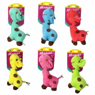 Imagem de Mordedor Pet Pelúcia Girafa Cor Sortida Azpr