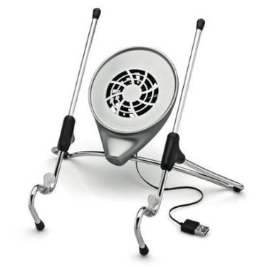 Imagem de Suporte Ergonômico Octoo Uptable para Notebook com Cooler - Cromado/Cinza  UPC-01-Unissex