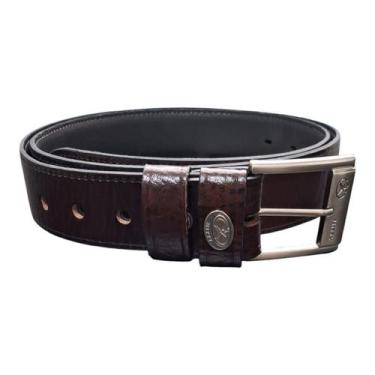 Imagem de Cinto em Couro Legítimo Masculino Mitty Preto Marrom - Mtitty, Marrom,