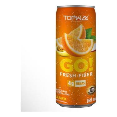 Imagem de Go fresh fiber refrigerante prebiótico sabor laranja lata 269ml