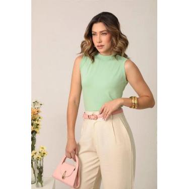 Imagem de T-shirt Regata Isa Candy Green Tamanho:PP - Saulle, PP