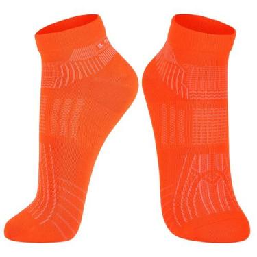 Imagem de Meia Unissex Running Cano Curto Lupo Sport Boston, Cenoura fluor, 41-4