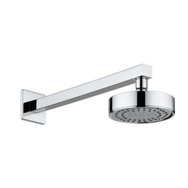 Imagem de Ducha Chuveiro Autolimpante Redondo de Parede Longo Cromado Inox - Big