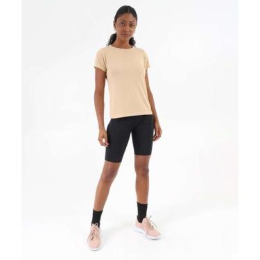 Imagem de Blusa Feminina Fitness Básica Marisa Bege-12022, Bege, GG
