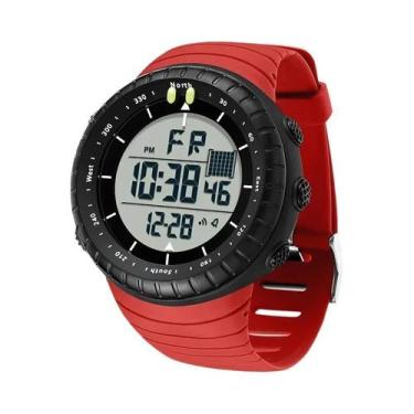 Imagem de Relógio Esportivo Digital LED À Prova d'Água Com Mostrador Grande Para