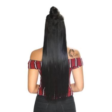 Imagem de Aplique Tic Tac Liso 70 Cm - Idêntico Ao Humano - Longo Com Volume - I