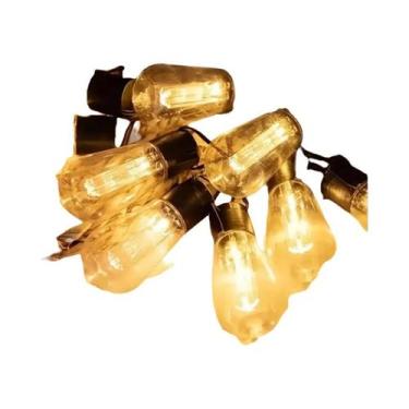 Imagem de Luzes De Cordão Solares À Prova d'Água Para Exterior, Decoração Retro 
