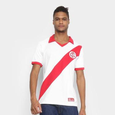 Imagem de Camiseta Internacional Retrô Mania 1954 Masculina, Branco, Vermelho, M