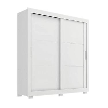 Imagem de Guarda Roupas Casal 2 Portas De Correr 4 Gavetas Siena Branco