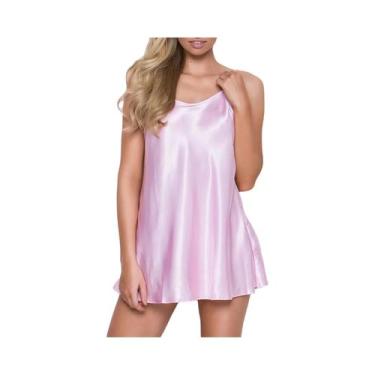 Imagem de Camisola De Seda Com Renda plus Size, Lingerie Vintage, Pijamas Femini