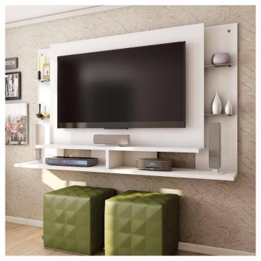 Imagem de Painel Para Tv Até 55 Polegadas Branco Fosco Elite Caemmun
