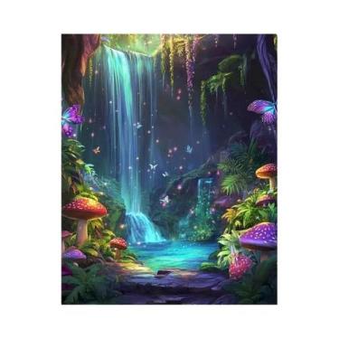 Imagem de Pintura Em Diamante 5D Floresta, DIY Personalizável, Decoração De Casa