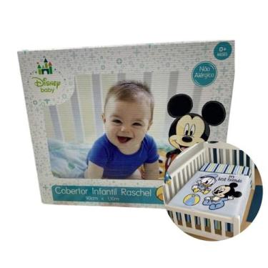 Imagem de Cobertor Bebê Infantil Enxoval Jolitex Antialérgico Minnie e Mickey 90