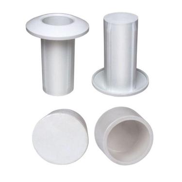 Imagem de Kit 2 Chumbador Canopla e 2 Borracha Para Escada De Piscina