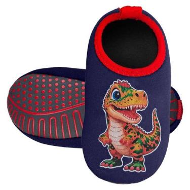 Imagem de Meia Menino Infantil Antiderrapante Dinossauro S-124 - Magicc Kids, 17