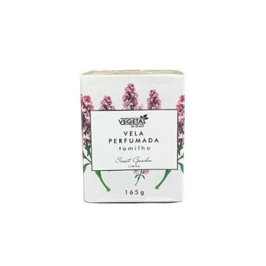 Imagem de Vela perfumada tomilho 165g- vegetal do brasil - Flora pura
