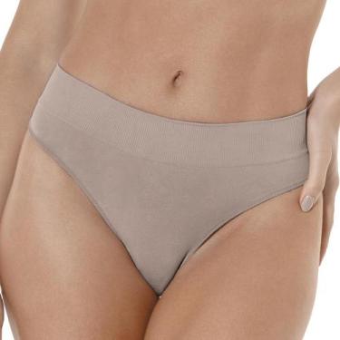 Imagem de Calcinha Biquíni DeMillus 53261 Sem Costura, Bege rosado, P/M