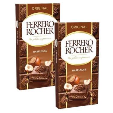 Imagem de 2 Chocolate Ao leite FERRERO ROCHER Sabor Avelã 90G