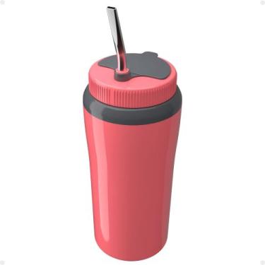 Imagem de Copo Térmico Tereré 650ml Com Tampa e Bomba Canudo Inox - Unitermi, RO