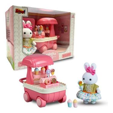 Imagem de Coleção Completa Casinha Feliz Coelhinho Brinquedo Zoop Toys, Carrinho