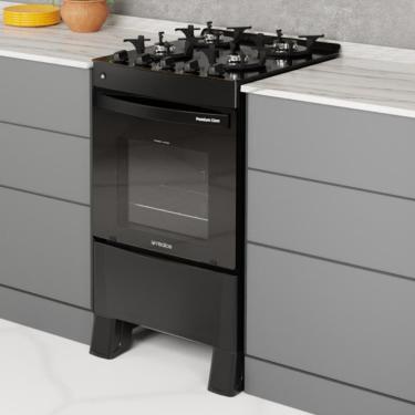 Imagem de Fogão 4 Bocas a Gás Bivolt Premium Glass Realce CR228