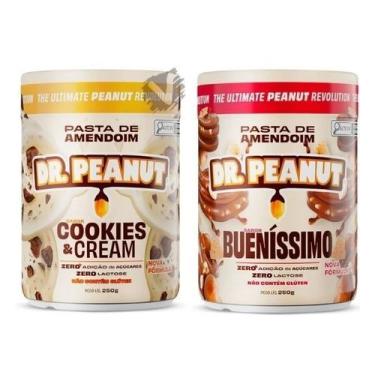 Imagem de Kit 2 Pasta de amendoim Dr Peanut 250g Sabores Zero Açucares Sem Glúte