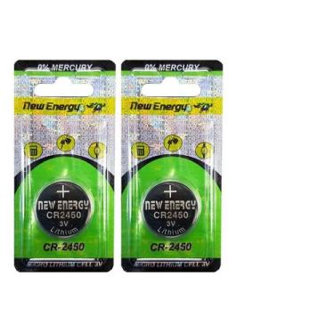 Imagem de Bateria Cr2450 3v Oiginal New Energy Longa Duração C/2 Unid