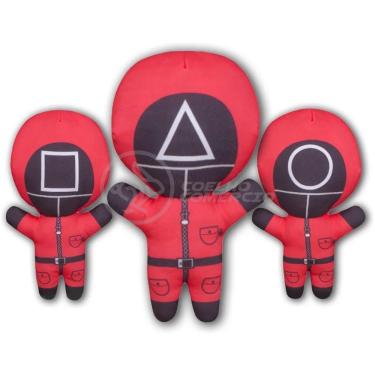 Imagem de Boneco De Pelucia Squid Game Round 6 Vermelho 26Cm
